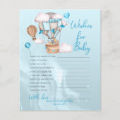 Papier Safari Animaux Ballons Voeux pour le jeu bébé (Devant)