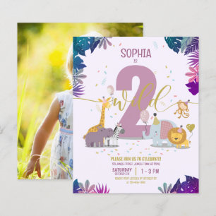 Papier Safari Animaux Deux Filles sauvages Budget Photo A