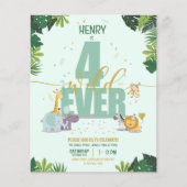 Papier Safari Animaux Quatre jamais Wild Budget Anniversa (Devant)