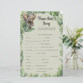 Papier Safari de la jungle tropicale Animaux Nom Ce jeu d (Debout devant)