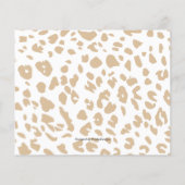 Papier Safari moderne Conseils neutres genre pour maman (Dos)