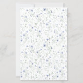 Papier Sage Blue Watercolor Wildflower (Dos)