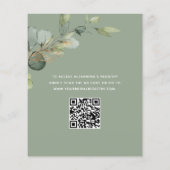 Papier Sage Green Brunch & Bubbly QR Code Invitation (Dos)