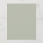 Papier Sage Green Budget Moderne Faire-part de mariage Sc (Dos)
