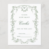 Papier Sage Green Classy 'Devinez Combien De' Jeux De Mar (Devant)