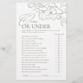 Papier Sage Green floral Over ou Under nuptiale jeu de do (Devant)