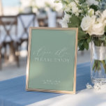 Papier Sage moderne Vert & Blanc Open Bar Mariage Sign<br><div class="desc">Avec son mélange élégant de vert serein et de blanc immaculé, ce panneau reflète l'élégance décontractée d'un mariage sur le thème côtier. Parfaitement adapté pour un bar ouvert, il apporte une touche de sophistication tout en préservant une ambiance décontractée et balnéaire. Que votre mariage soit au bord de l'océan ou...</div>