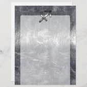 Papier Sagittarius Zodiac Silver Distour Steel look (Devant / Derrière)