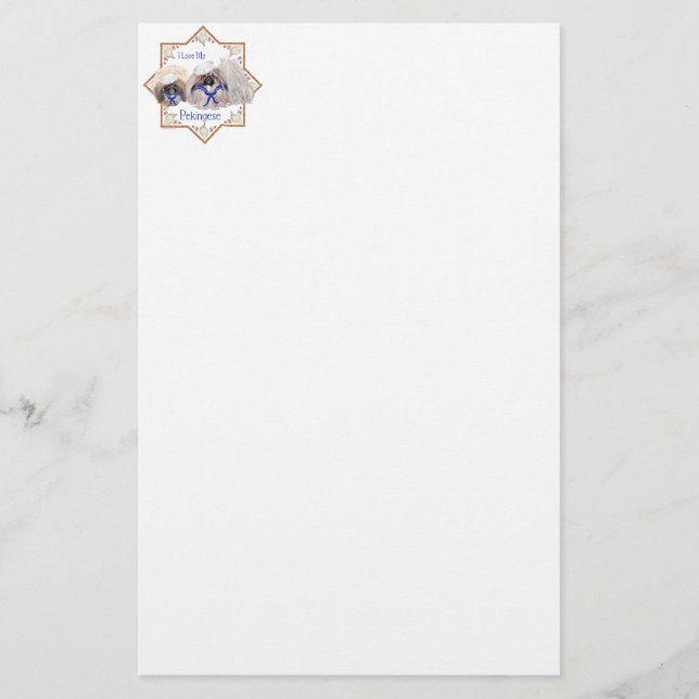 Papier Sailor Pekingese Love (Devant)
