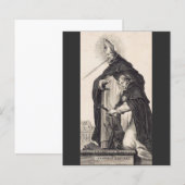 Papier Saint Albert le Grand et saint Thomas d'Aquin (Devant / Derrière)