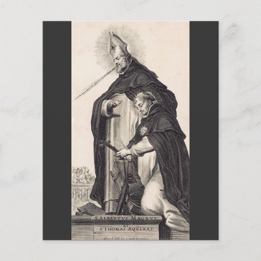 Papier Saint Albert le Grand et saint Thomas d'Aquin (Devant)