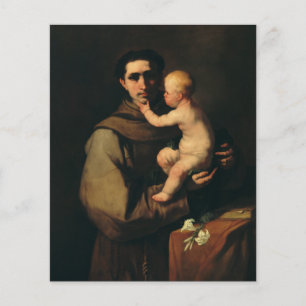 Papier Saint Antoine de Padoue par Luca Giordano