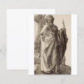 Papier Saint Barthélemy l'Apôtre Beaux-Arts (Devant / Derrière)