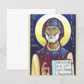 Papier Saint Benoît de Nursia (Devant / Derrière)