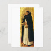 Papier Saint Dominic par Carlo Crivelli (Devant / Derrière)