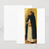 Papier Saint Dominique par Carlo Crivelli (Devant / Derrière)