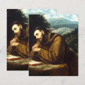 Papier Saint François d'Assise (Devant / Derrière)