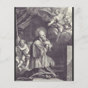 Papier Saint François de Sales Art en noir et blanc