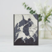 Papier Saint George assassiner le dragon (Debout devant)