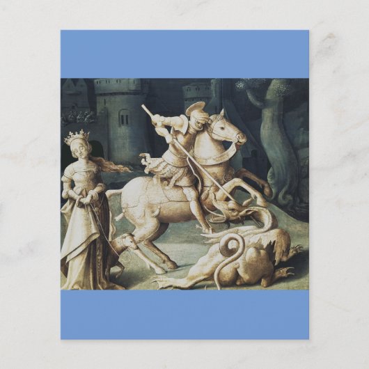 Papier Saint George et le Dragon Grand Martyr (Devant)