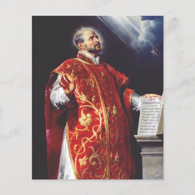 Papier Saint Ignace de Loyola (Devant)