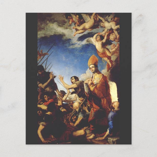 Papier Saint Janvier, évêque de Bénévent - Beaux-arts (Devant)
