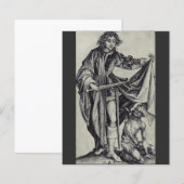 Papier Saint Martin de Tours Gravure d'art (Devant / Derrière)
