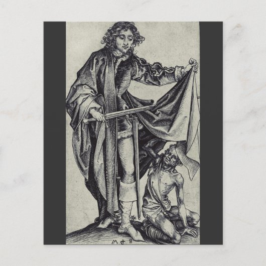 Papier Saint Martin de Tours Gravure d'art (Devant)