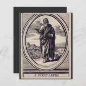 Papier Saint Polycarpe de Smyrne Martyr et Père de l'Égli (Devant / Derrière)