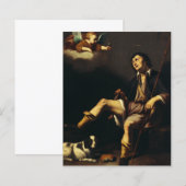 Papier Saint Roch et l'Ange par Guy François (Devant / Derrière)