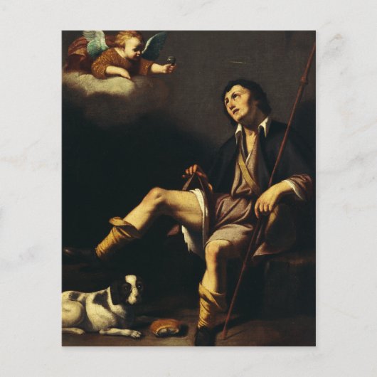 Papier Saint Roch et l'Ange par Guy François (Devant)