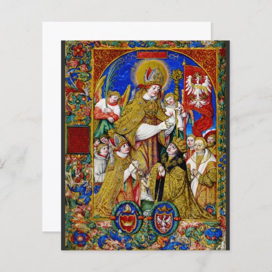 Papier Saint Stanislaus évêque et martyr (Devant / Derrière)