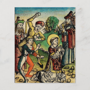 Papier Saint Stephen Protomartyr Premier martyr