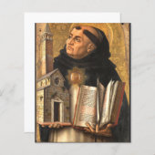 Papier Saint Thomas d'Aquin (Devant / Derrière)