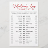 Papier Saint Valentin Ce ou ce jeu Editable jeu (Devant)