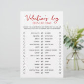 Papier Saint Valentin Ce ou ce jeu Editable jeu (Debout devant)