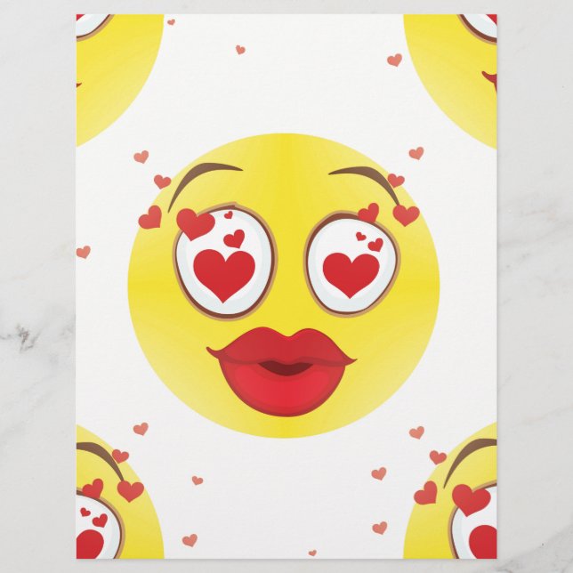 Papier Saint Valentin Emoji (Devant)