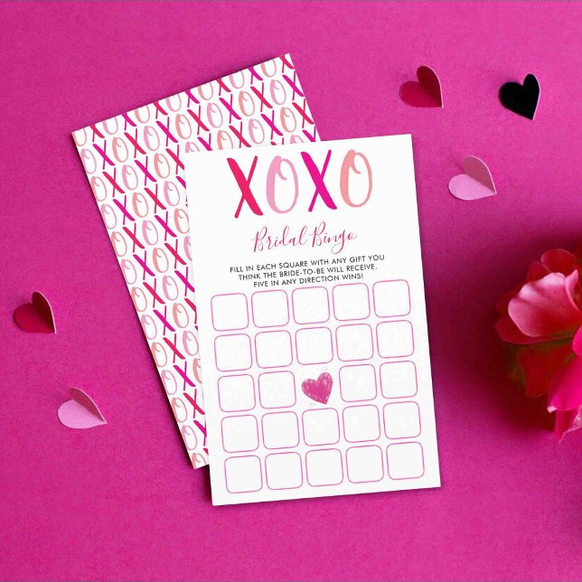 Papier Saint Valentin Fête des mariées Bingo Jeu (Créateur téléchargé)