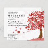 Papier Saint Valentin Mariage Heart tree Budget (Devant / Derrière)