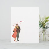 Papier Saint Valentin vintage, Coeurs Romantiques Floatin (Debout devant)