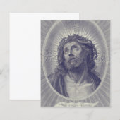 Papier Saint Visage de Jésus (Devant / Derrière)