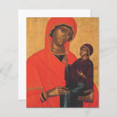 Papier Sainte Anne avec la Vierge Marie (Devant / Derrière)