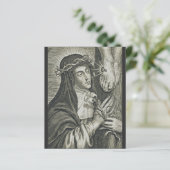 Papier Sainte Catherine de Sienne (Debout devant)