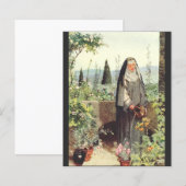 Papier Sainte Catherine de Sienne (Devant / Derrière)