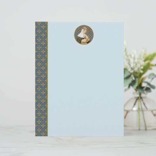 Papier Sainte Catherine de Sienne (BK 19) (Style 1, feuil (Debout devant)