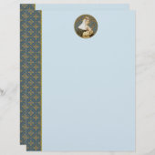 Papier Sainte Catherine de Sienne (BK 19) (Style 1, feuil (Devant / Derrière)