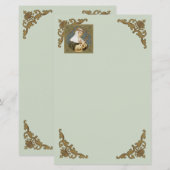 Papier Sainte Catherine de Sienne (BK 19) (Style 2, feuil (Devant / Derrière)