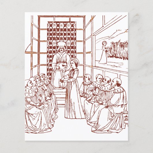 Papier Sainte Catherine disputant avec des érudits par Ma (Devant)
