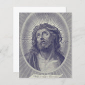 Papier Sainte Face de Jésus (Devant / Derrière)