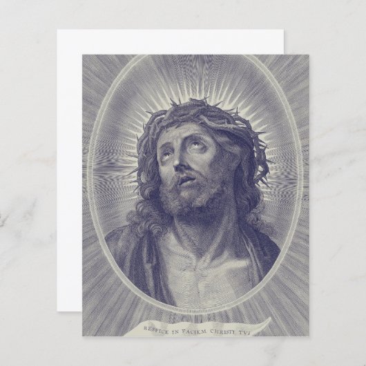 Papier Sainte Face de Jésus (Devant / Derrière)